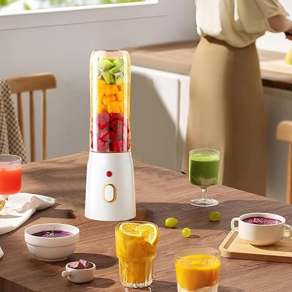Portable Electric Juicer Cup Mini Blender Rechargeable Fruit Mixer Milkshake Maker for Home